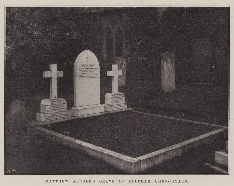 La tomba di Matthew Arnold nel cimitero della chiesa di Laleham da English Photographer