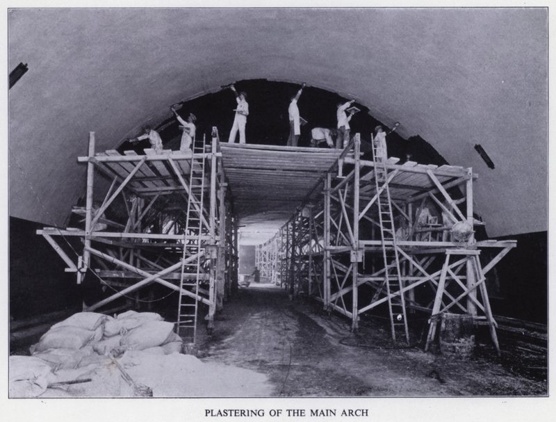 Tunnel del Mersey: Intonacatura dell