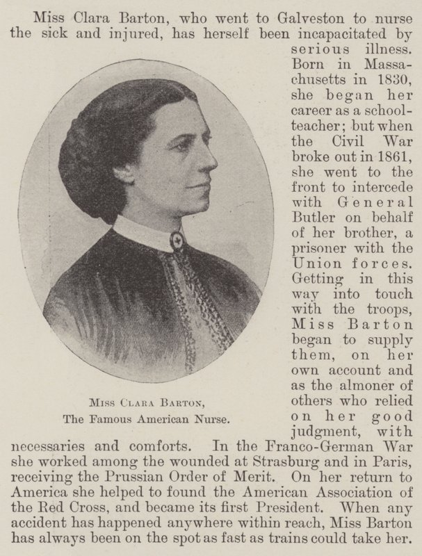 Miss Clara Barton, la famosa infermiera americana da English Photographer