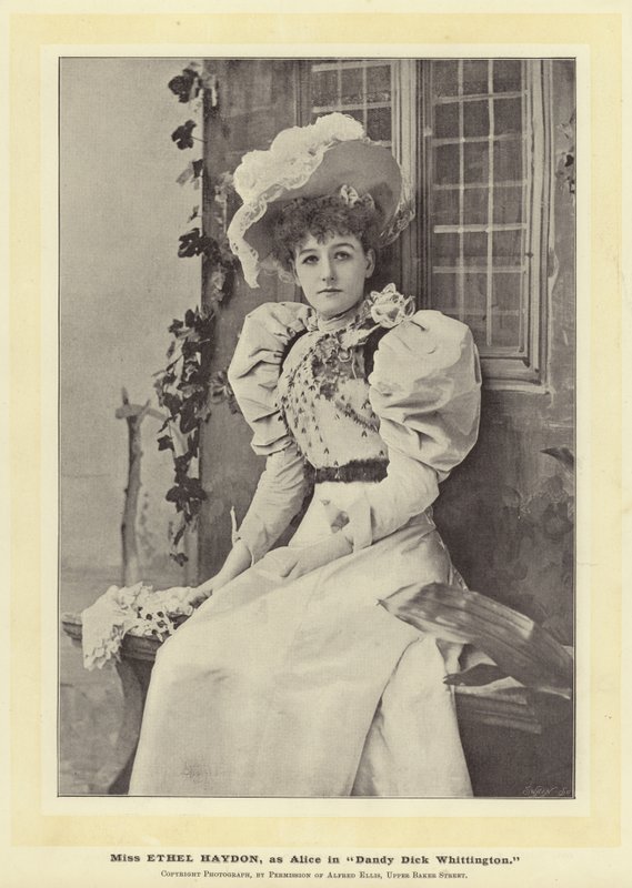 Miss Ethel Haydon, come Alice in Dandy Dick Whittington da English Photographer