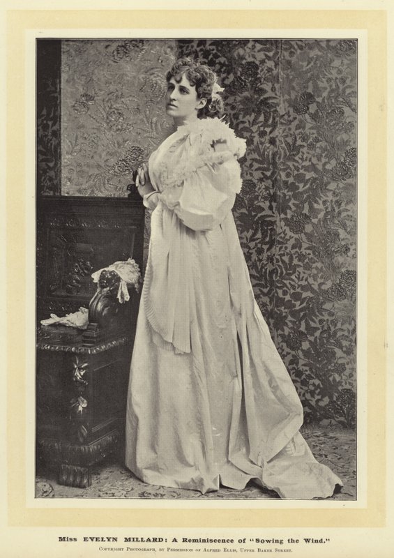Miss Evelyn Millard; un ricordo di Sowing the Wind da English Photographer