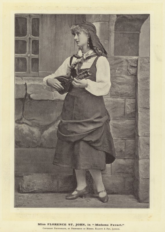 Miss Florence St John, in Madame Favart da English Photographer