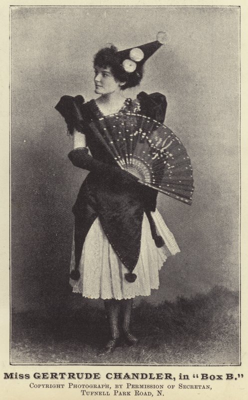 Miss Gertrude Chandler, in Box B da English Photographer