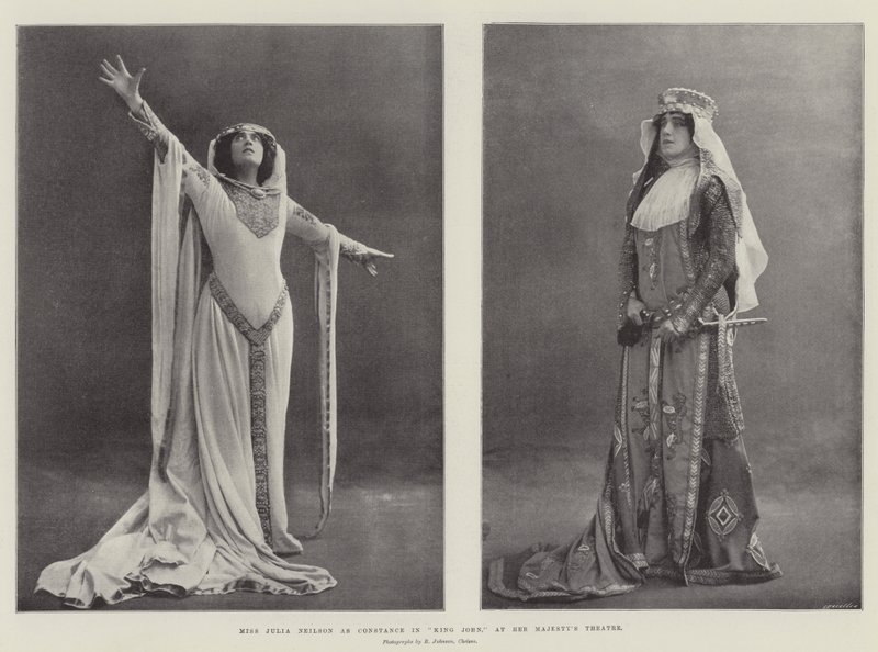 Miss Julia Neilson come Constance in Re Giovanni, al Her Majesty