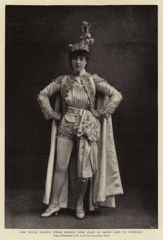 Miss Nellie Farren, il cui beneficio ha avuto luogo al Drury Lane giovedì da English Photographer
