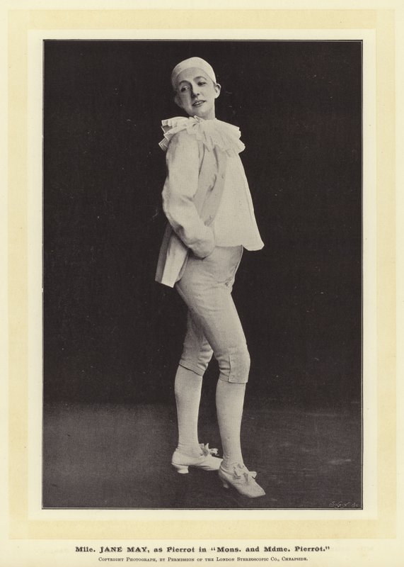 Mlle Jane May, come Pierrot in Mons e Mdme Pierrot da English Photographer