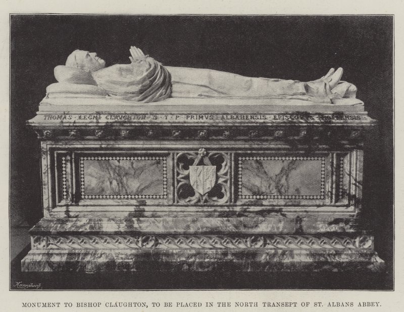 Monumento al vescovo Claughton, da collocare nel transetto nord dell