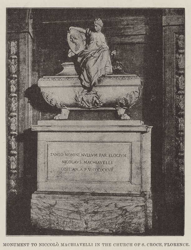 Monumento a Niccolò Machiavelli nella Chiesa di Santa Croce, Firenze da English Photographer