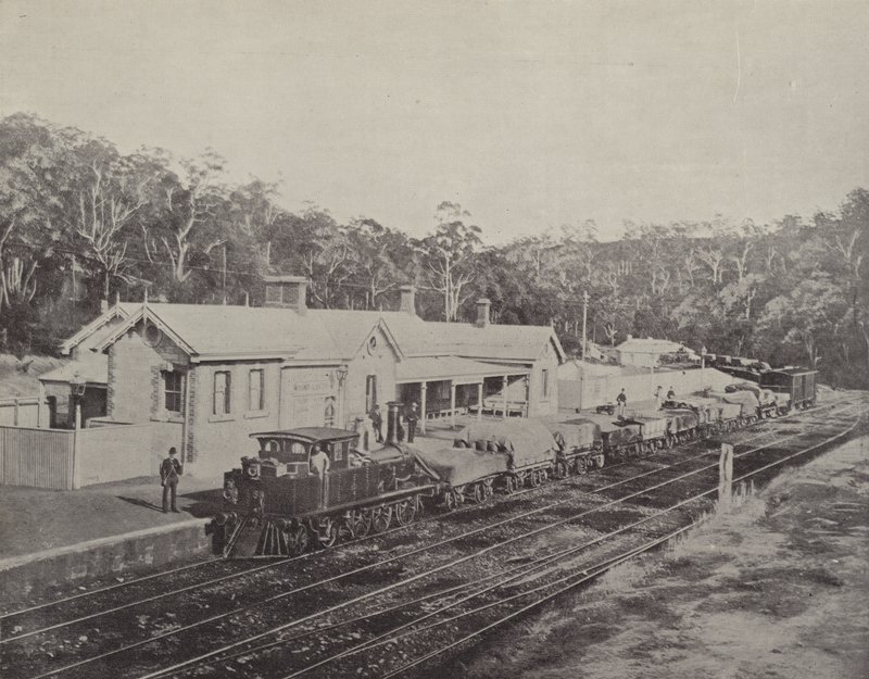 Stazione ferroviaria di Mount Lofty, ferrovia Adelaide-Melbourne da English Photographer
