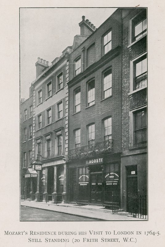 Residenza di Mozart a 20 Frith Street, Soho da English Photographer
