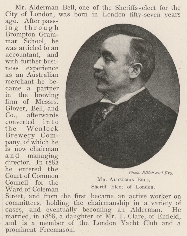 Mr Alderman Bell, sceriffo eletto di Londra da English Photographer