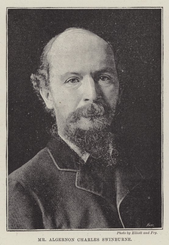 Mr Algernon Charles Swinburne da English Photographer
