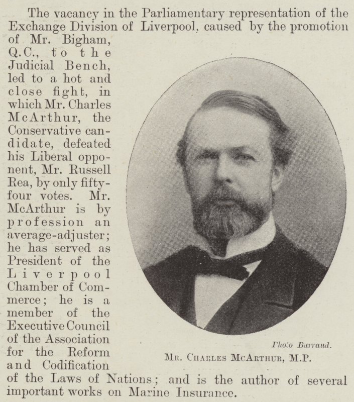 Signor Charles McArthur, MP da English Photographer