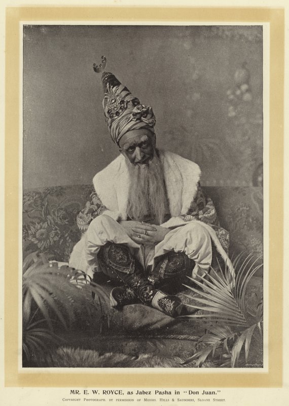 Mr E W Royce, come Jabez Pasha in Don Giovanni da English Photographer