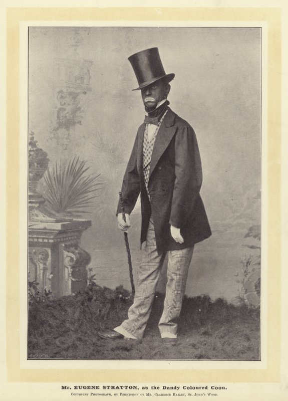 Mr Eugene Stratton, come il Dandy Coloured Coon da English Photographer