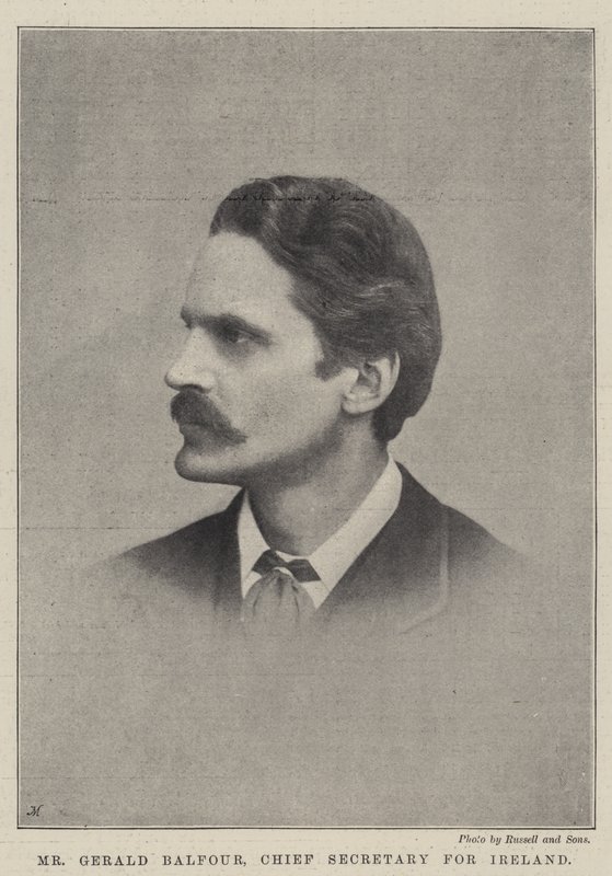 Il signor Gerald Balfour, Segretario Capo per l
