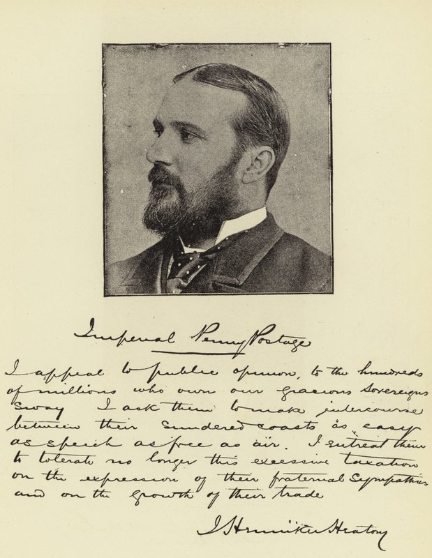 J Henniker Heaton, MP, Penny-Postmaster-General dell