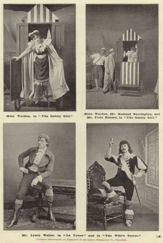 Mr Lewis Waller, in La Tosca e in Il Segreto della Moglie da English Photographer