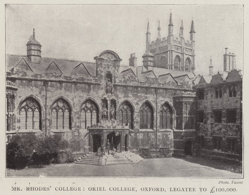Il Collegio del Signor Rhodes, Oriel College, Oxford, Legatario di £100,000 da English Photographer
