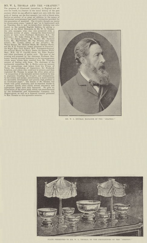 Il signor W L Thomas e il Graphic da English Photographer