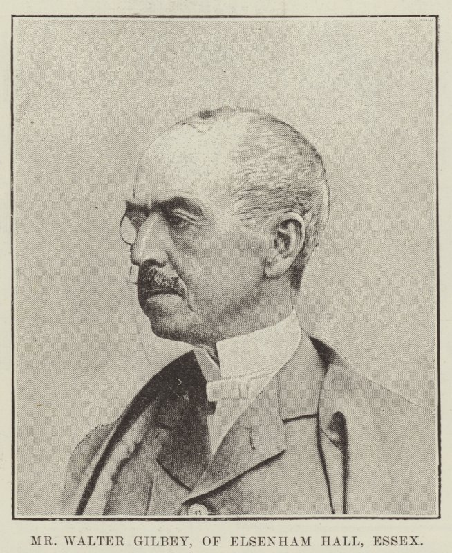 Il signor Walter Gilbey, di Elsenham Hall, Essex da English Photographer