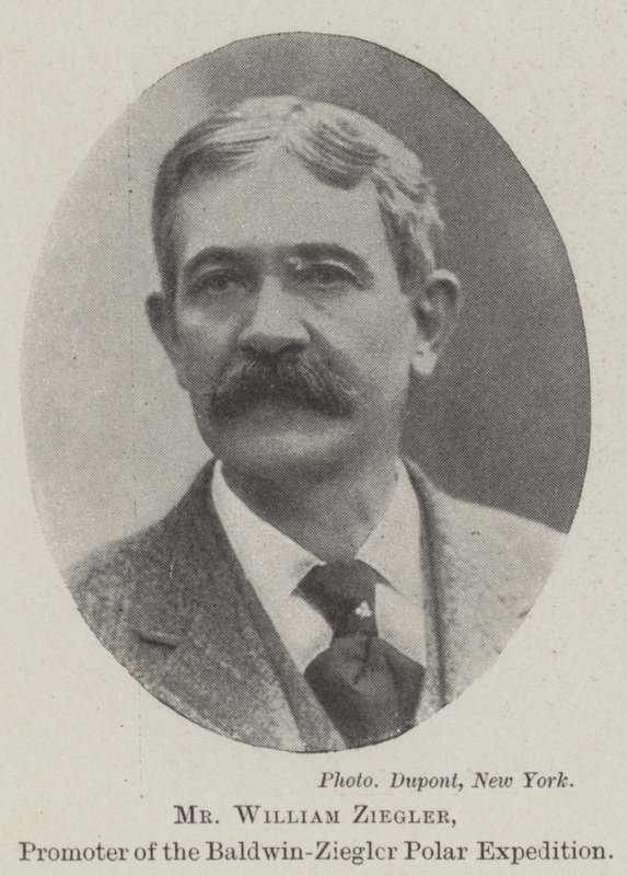 Mr William Ziegler, promotore della spedizione polare Baldwin-Ziegler da English Photographer