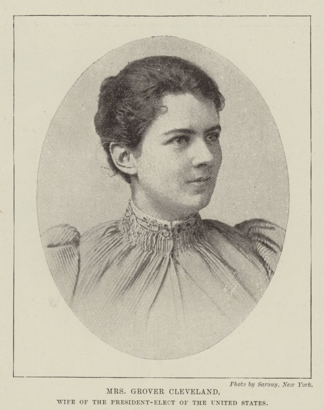Mrs Grover Cleveland, moglie del Presidente eletto degli Stati Uniti da English Photographer