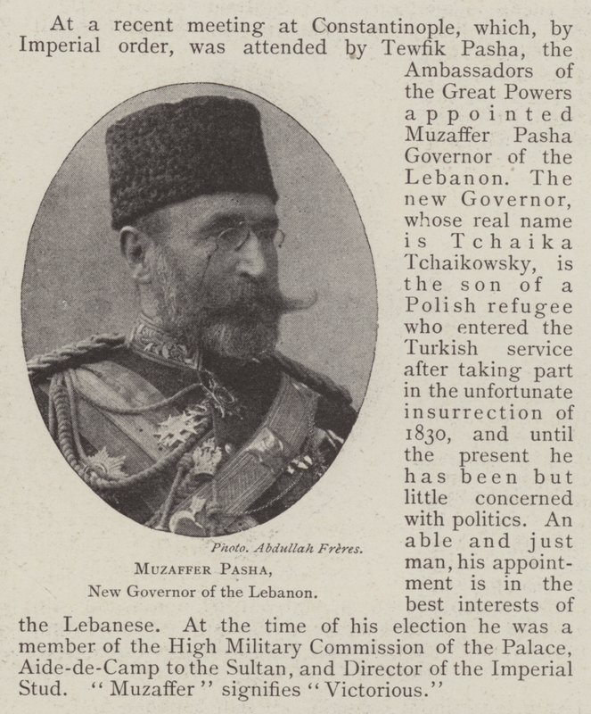Muzaffer Pasha, nuovo governatore del Libano da English Photographer