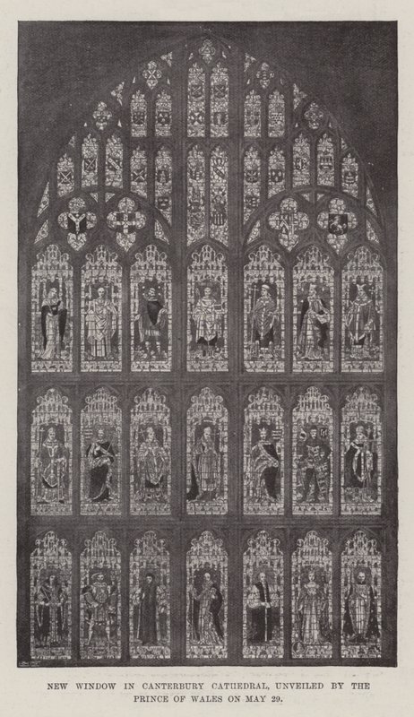 Nuova finestra nella Cattedrale di Canterbury, inaugurata dal Principe di Galles il 29 maggio da English Photographer