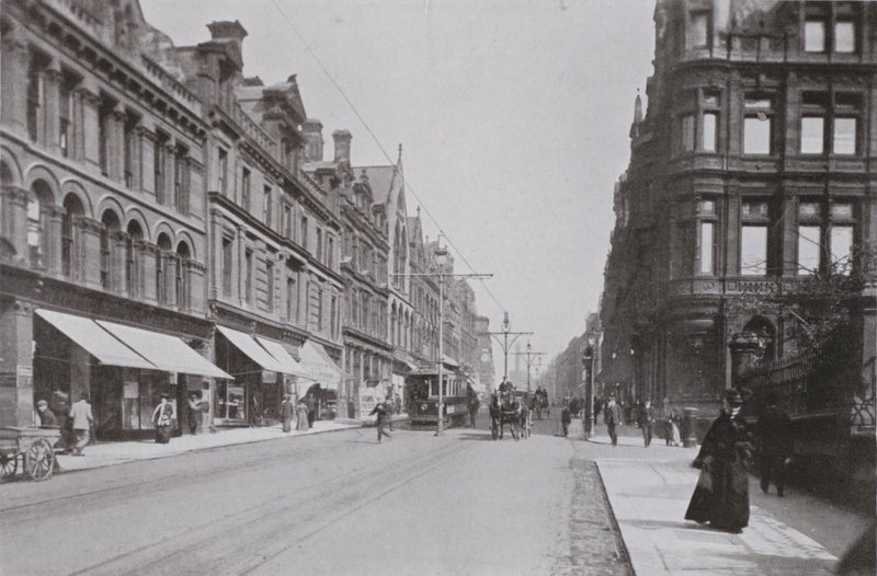 Newcastle, Grainger Street, West da English Photographer