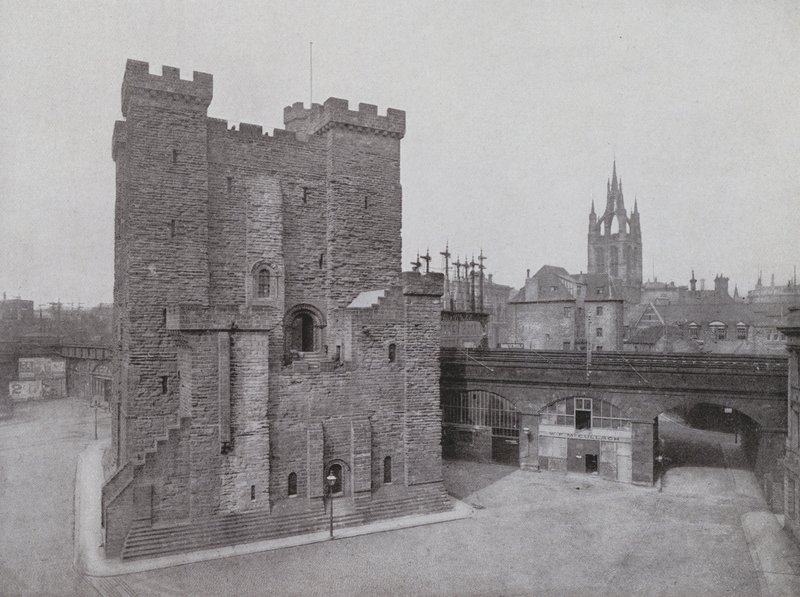 Vecchio castello, Black Gate e cattedrale, Newcastle da English Photographer