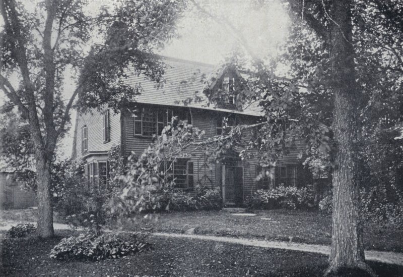 Old Manse, Salem, Massachusetts, casa di Nathaniel Hawthorne (foto b/n) da English Photographer