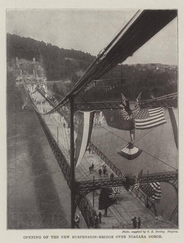 Apertura del Nuovo Ponte Sospeso sul Niagara Gorge da English Photographer