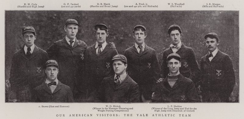 I nostri visitatori americani, la squadra atletica di Yale da English Photographer