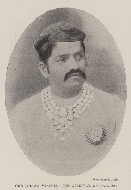 Il nostro visitatore indiano, il Gaikwar di Baroda da English Photographer