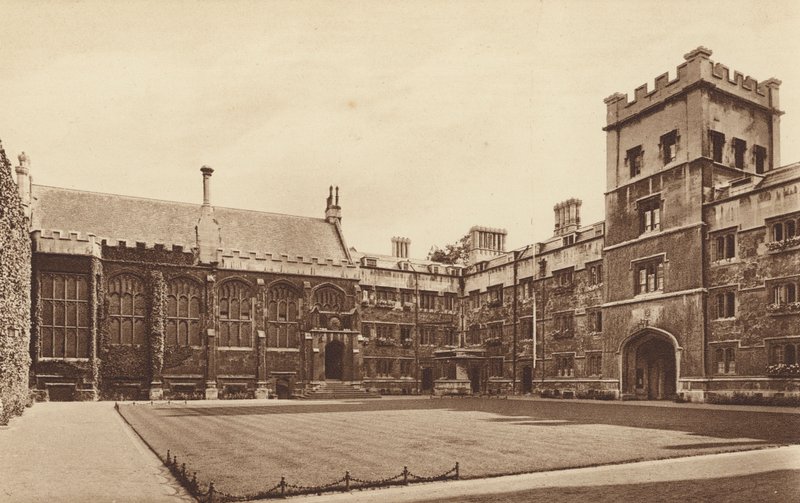Oxford: Exeter College, il quadrilatero e la sala da English Photographer
