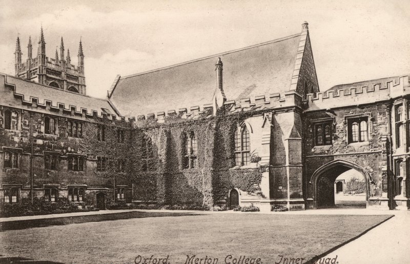 Oxford, Merton College, Cortile Interno da English Photographer