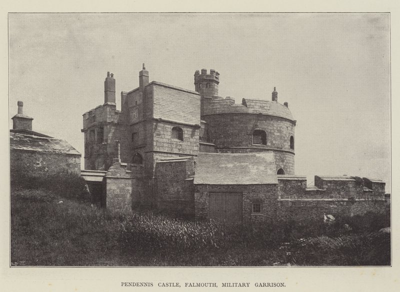 Castello di Pendennis, Falmouth, Guarnigione Militare da English Photographer