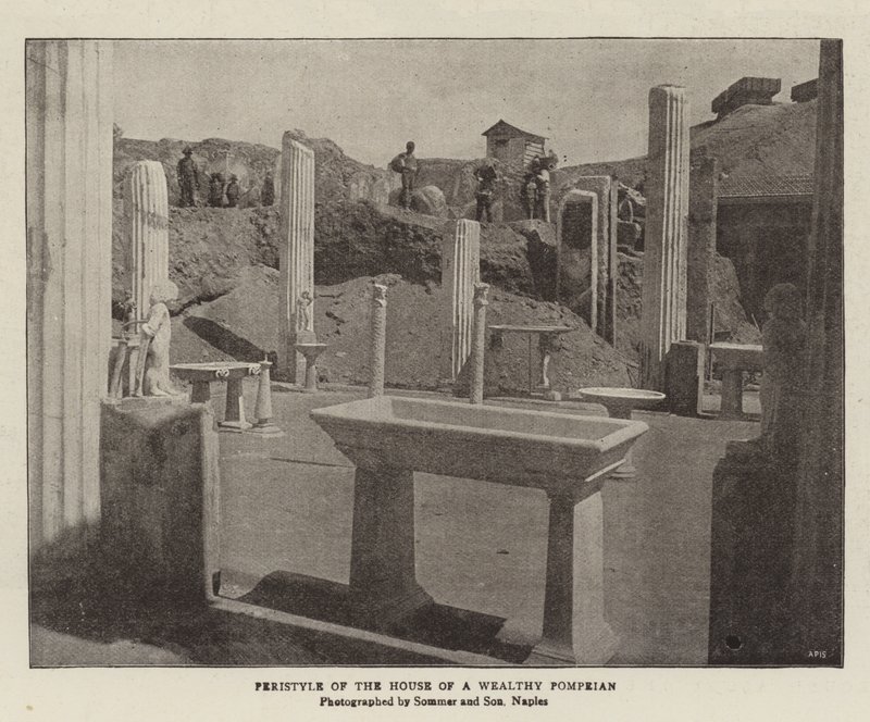 Peristilio della Casa di un Ricco Pompeiano da English Photographer