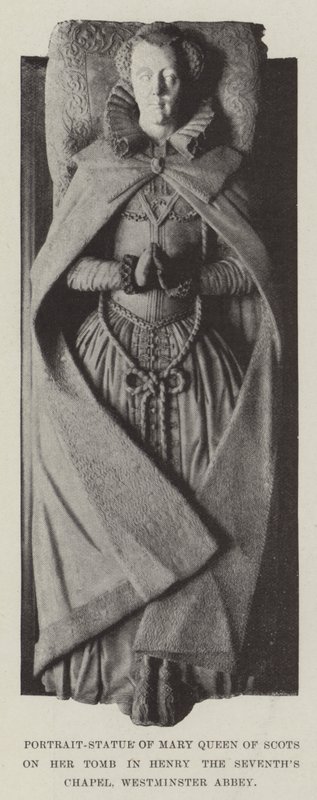 Statua-ritratto di Maria Regina di Scozia sulla sua tomba nella Cappella di Enrico VII, Abbazia di Westminster da English Photographer