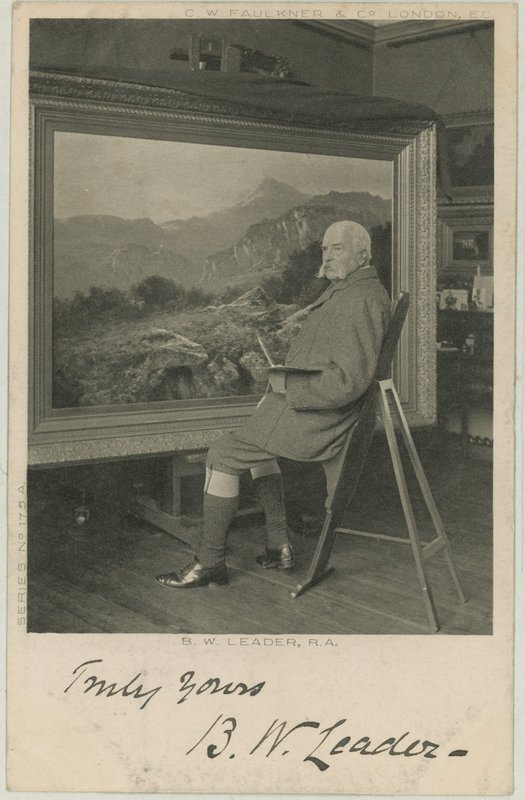 Ritratto di Benjamin Williams Leader da English Photographer