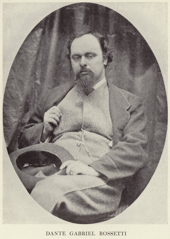 Ritratto di Dante Gabriel Rossetti da English Photographer