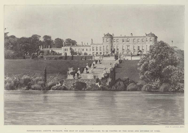 Powerscourt, Contea di Wicklow, la Residenza di Lord Powerscourt, da Visitare dal Duca e dalla Duchessa di York da English Photographer