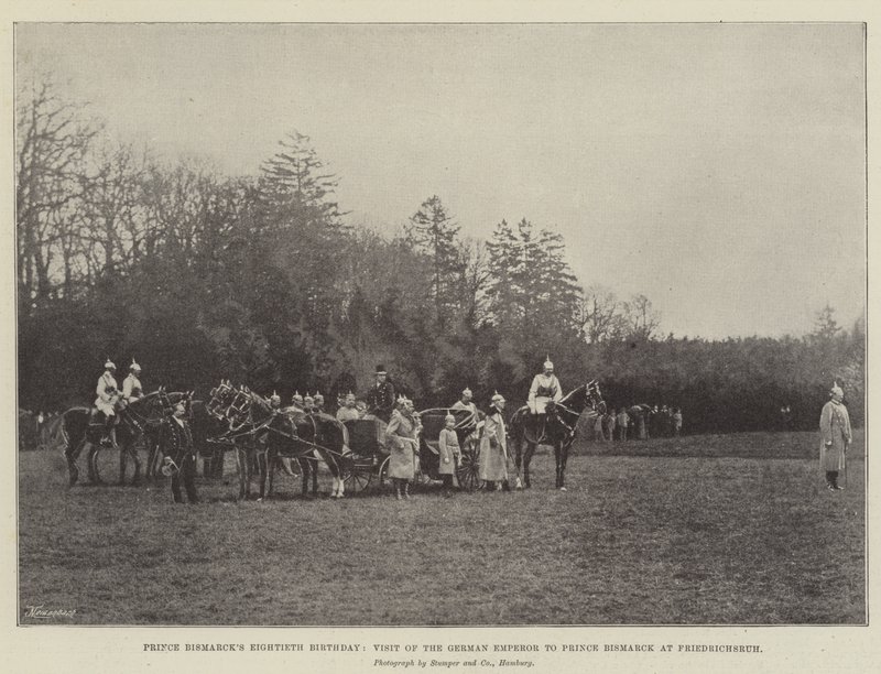 Ottantesimo compleanno del principe Bismarck, visita dell