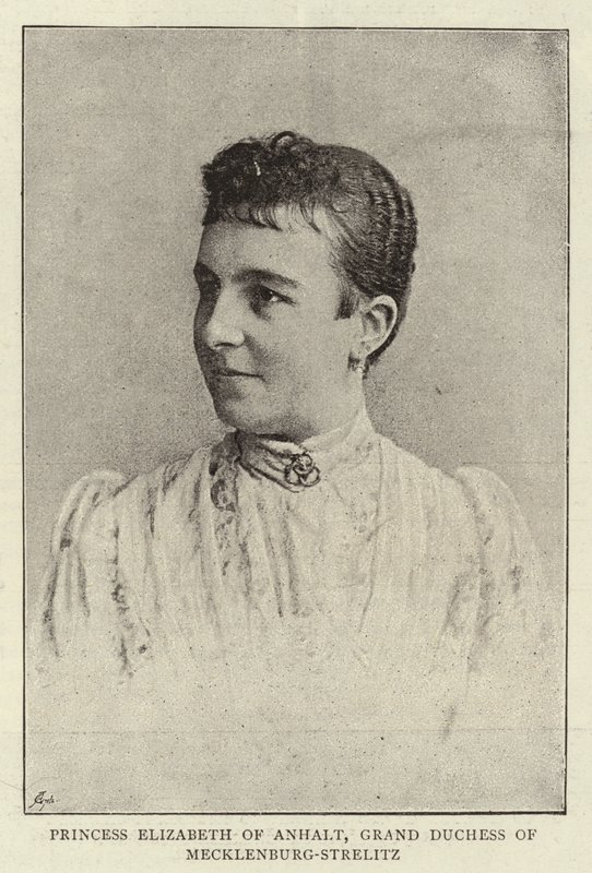 Principessa Elisabetta di Anhalt, Granduchessa di Mecklenburg-Strelitz da English Photographer