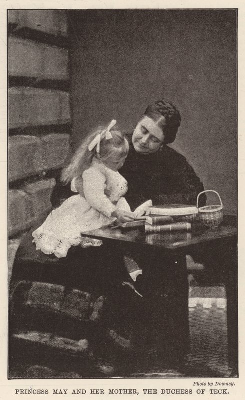 La Principessa May e sua Madre, la Duchessa di Teck da English Photographer