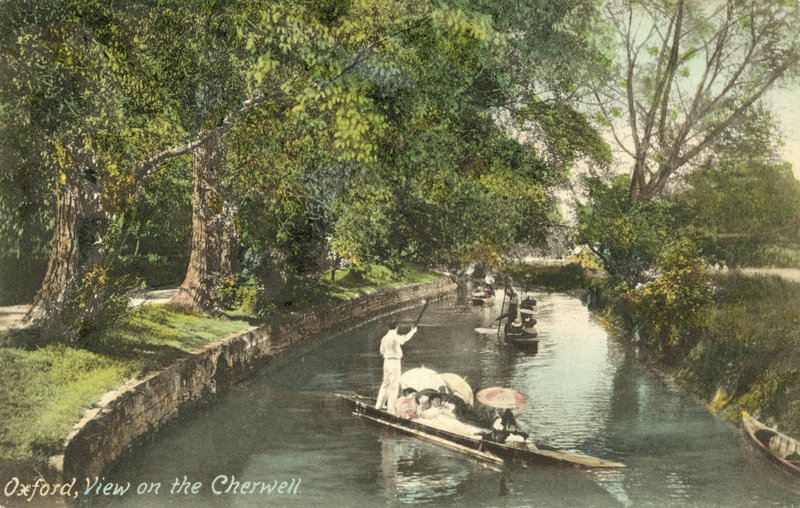 Punters sul Cherwell, Oxford da English Photographer