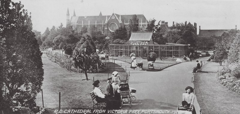 Cattedrale RC da Victoria Park, Portsmouth da English Photographer