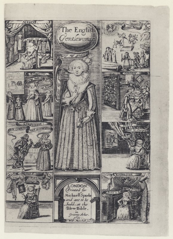 R Brathwait, La gentildonna inglese, M Sparke 1631 da English Photographer