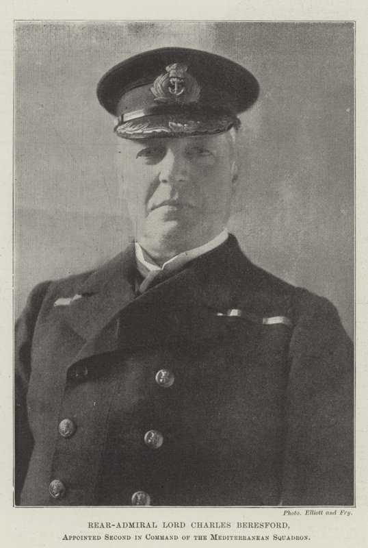 Retroammiraglio Lord Charles Beresford, nominato secondo in comando della squadra del Mediterraneo da English Photographer